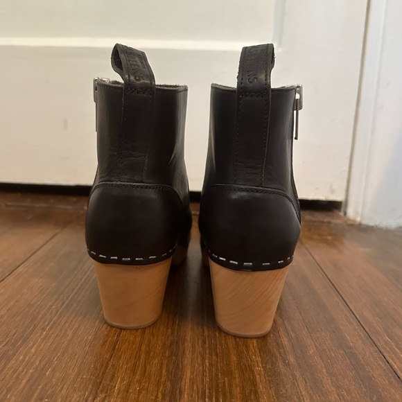 Swedish Hasbeens Zip It Emy, Black, Size 36, EUC - Picture 3 of 11